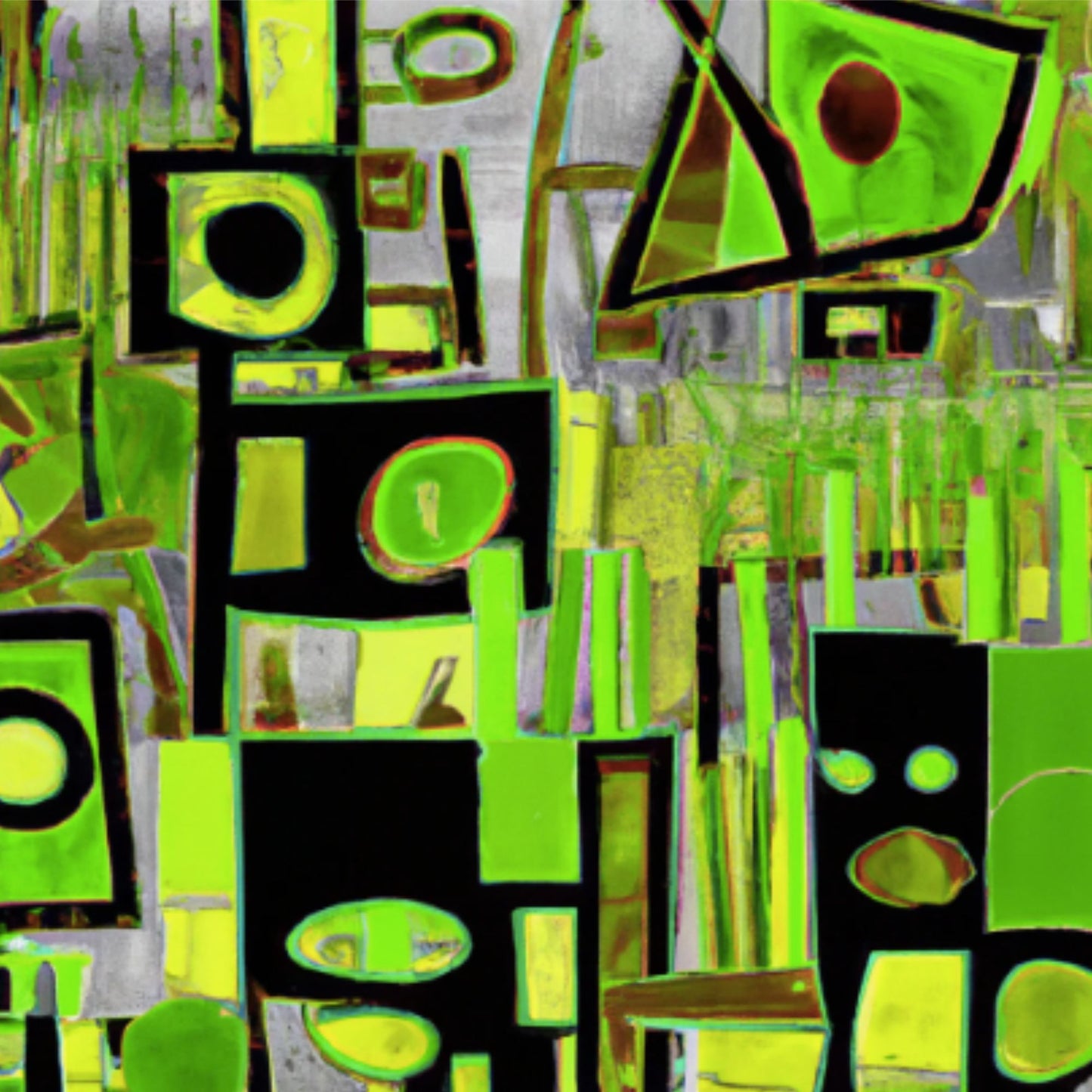 abstract wall art hilma af klint  green abstract art
