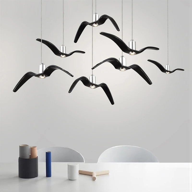 danish bedroom lustre modern suspension a bird table