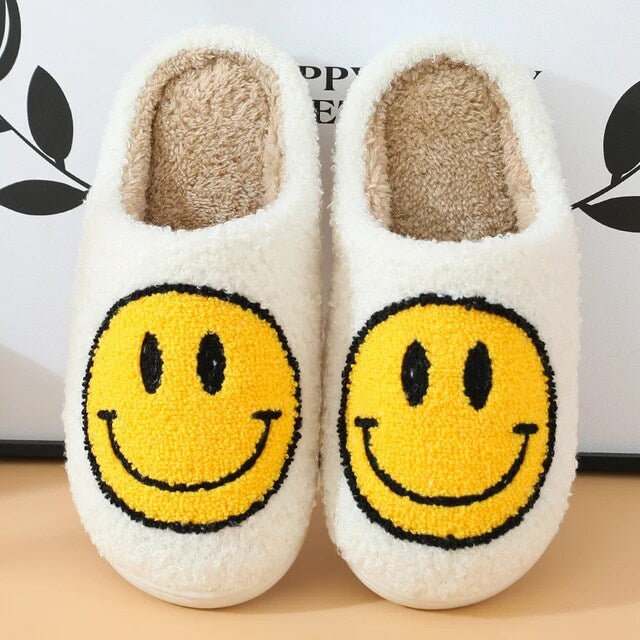 Cosy Smiley Face Slipper Comfortable Slippers Funny Slippers Unique Gift Idea Fun and Comfy Slip-Ons