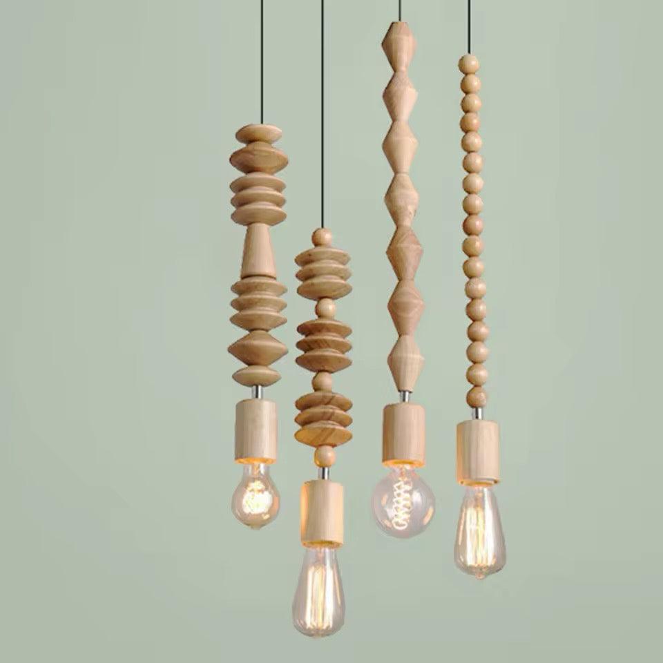 Wood Bead Chandelier, Ceiling Lights - WbAC Ceiling Lights and Home Decor