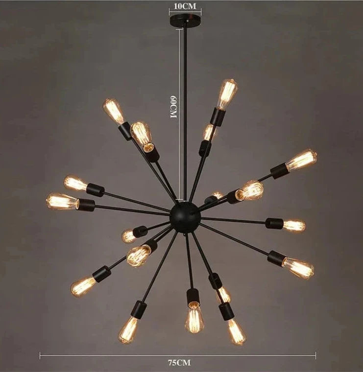 black sputnik chandelier