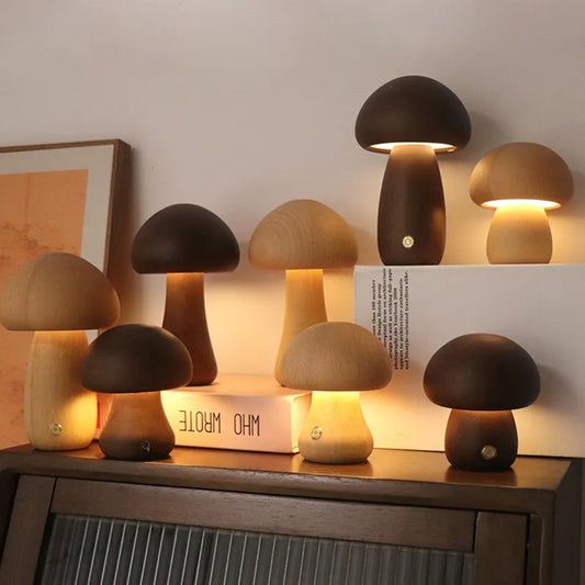 mushroom night light table