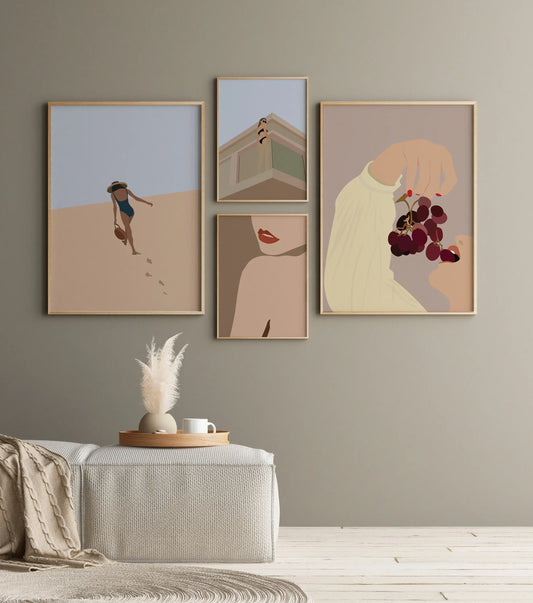 boho art prints minimalist wall art wall art for living room