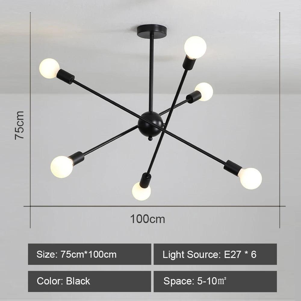 Modern Sputnik Ceiling Light - WbAC Ceiling Lights and Home Decor