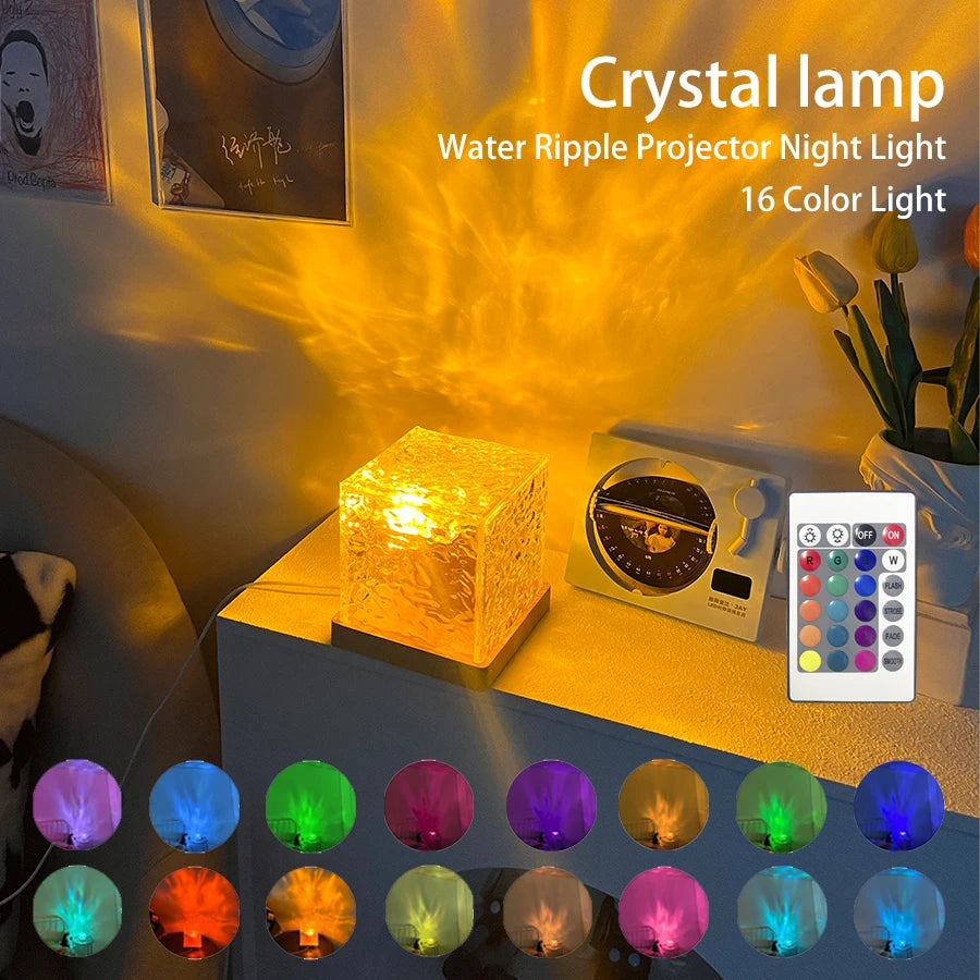 projector novelty lights shines lamp projection in crystal