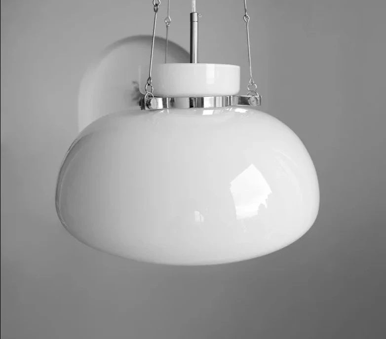 Nordic LED Ceiling Light Milk White Pendant Light Glass Lighting Fixture