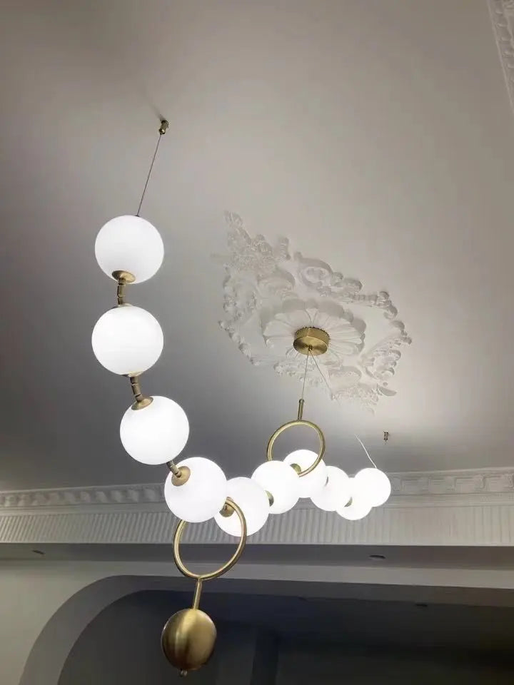 house chandelier modern scandinavian restaurant flos lighting glass drop pendants lights light pendent modern 99j color weave
