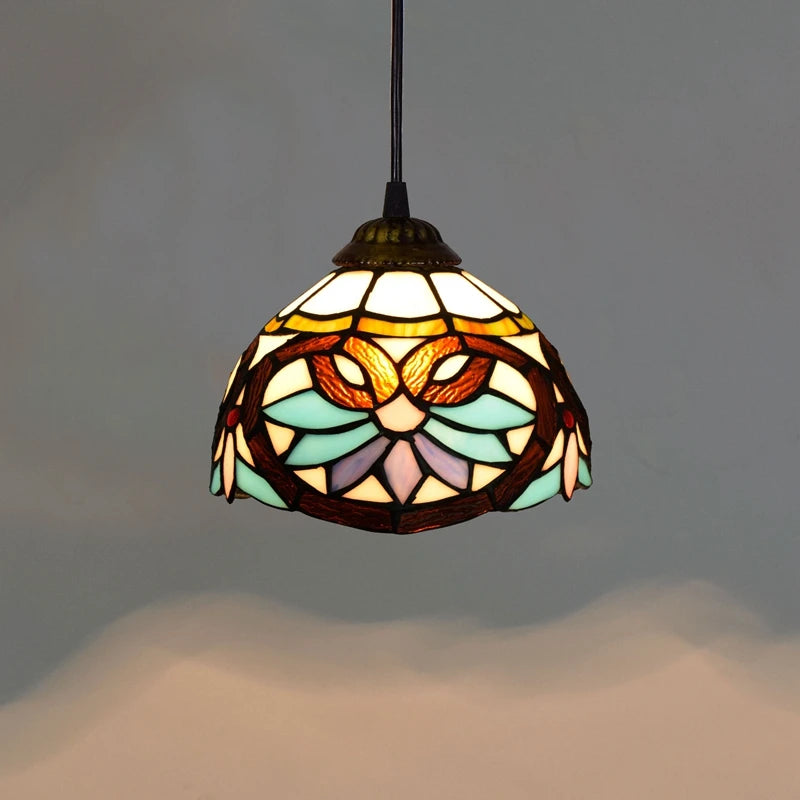 chandeliers stained glass