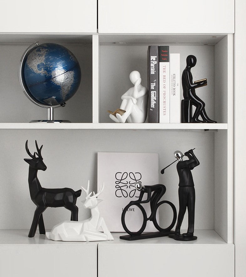 1 Pair Nordic Style Home Decor Bookend Shape of a Woman