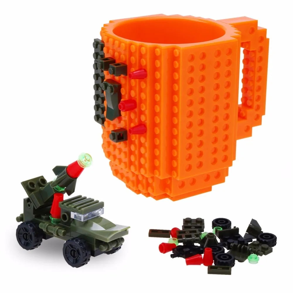 creative cups build lego cup building blocks brick cup block puzzle cup fun coffee cup