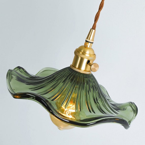 glass flower pendant light flower hanging lamps