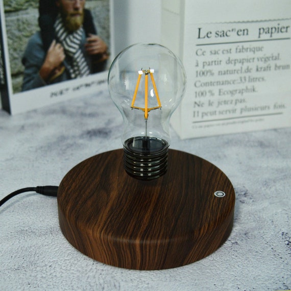 levitating light bulb lamp  magnetic floating lamp
