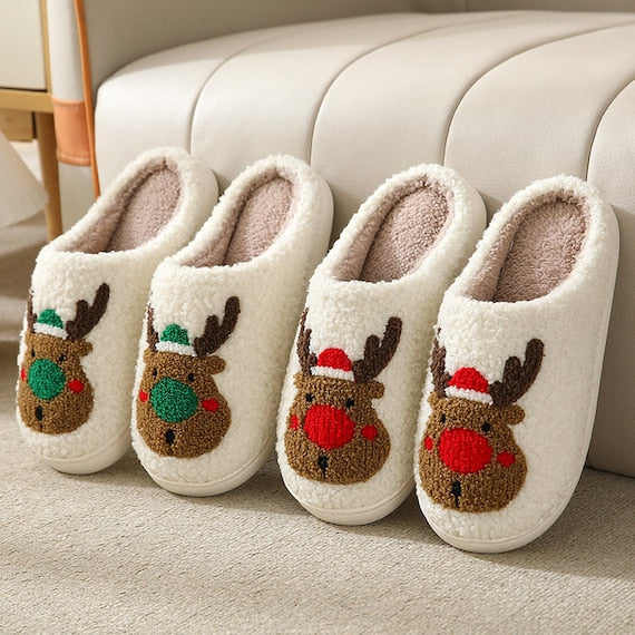 mens christmas slippers rudolph slippers
