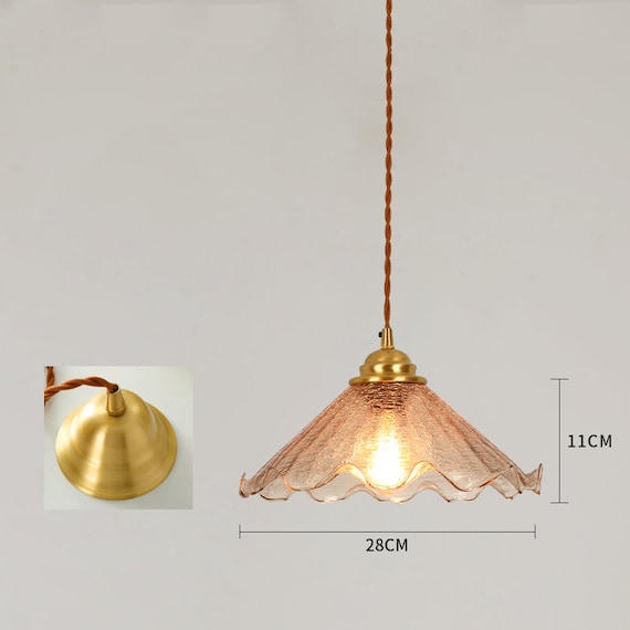 vintage hanging light glass pendant light vintage wood