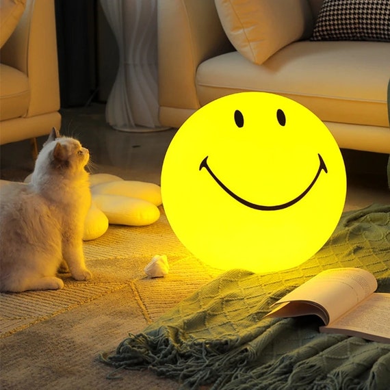smiley face floor lamp