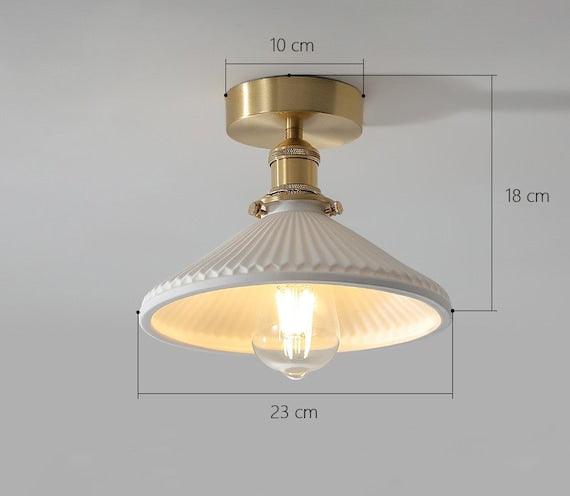 White Ceiling Lights, Semi Flush Ceiling Light - WbAC Ceiling Lights and Home Decor