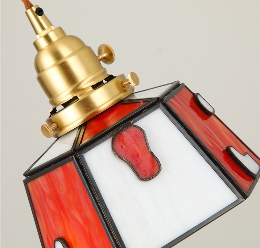 Romantic Retro Colorful Glass Handcraft Pendant Lights