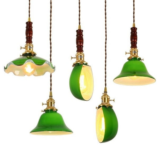 green pendant light ceiling light