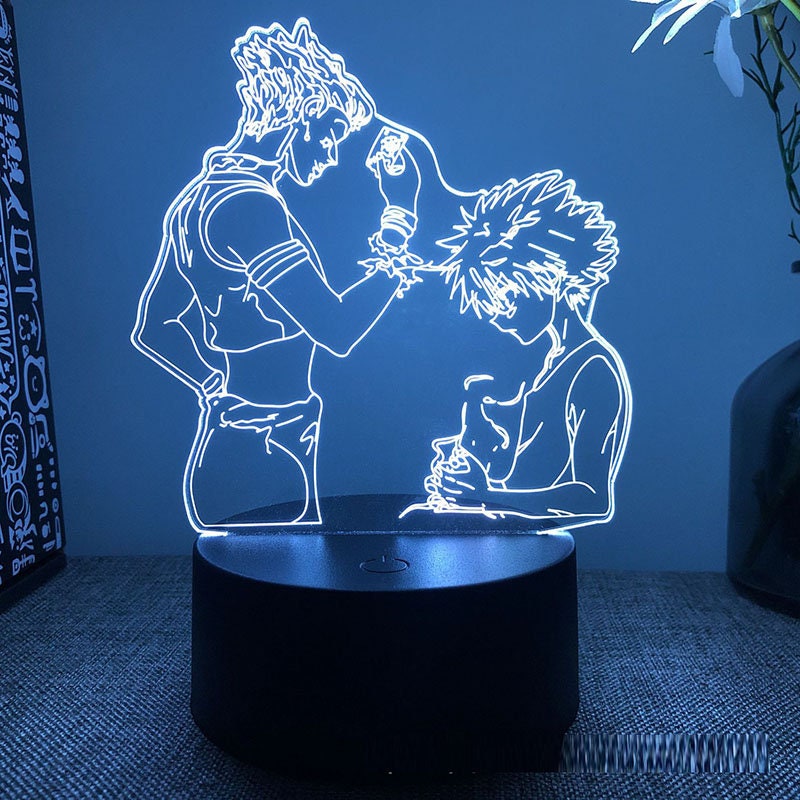 Kurapika 3D LED lampa do ložnice Mange Avatar Night Lights Birthday Giftday