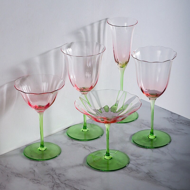 crystal glasses daisy wine glasses birthday gifts