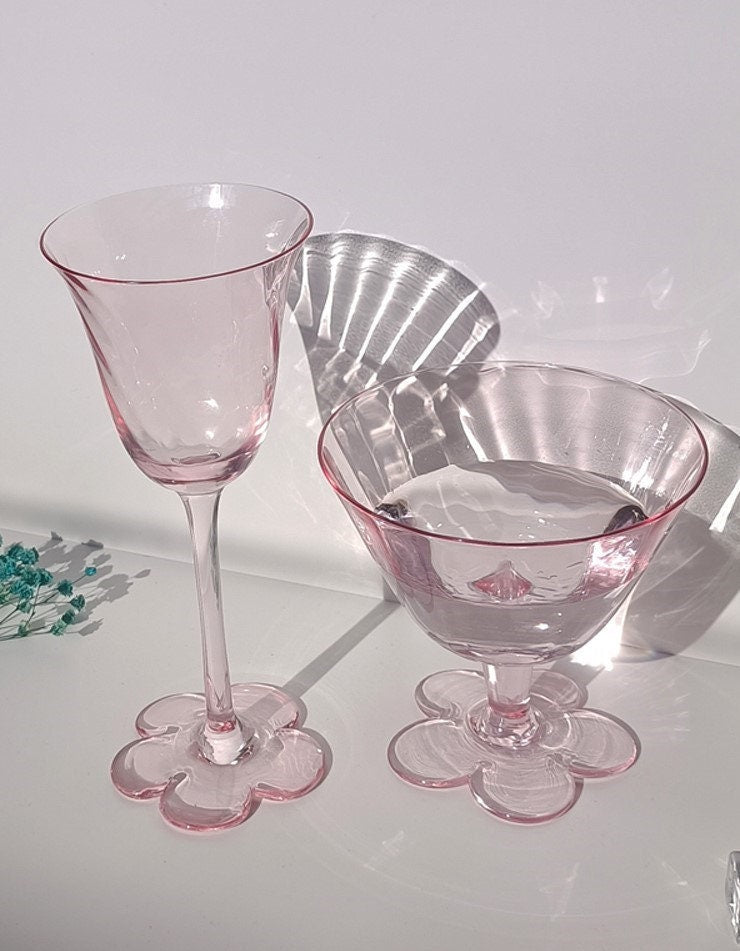 wine glass gift set dessert bowl
